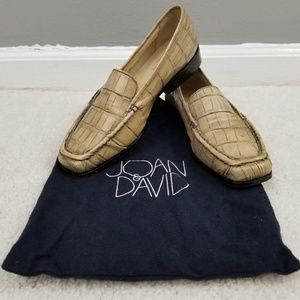 Joan & David Leather Embossed Loafers 8B